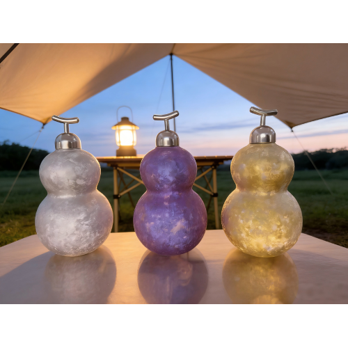 Icy Floral Gourd Shaped Pure Titanium Kettle